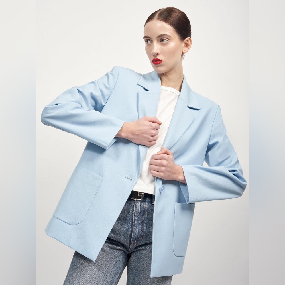 MSRP $495 Equipment Cedric Jacket Dream Blue Size 10